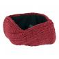 Preview: Rotes tolles sehr feines Stirnband 100% Wolle mit Fleece gefüttert Handarbeit Nepal